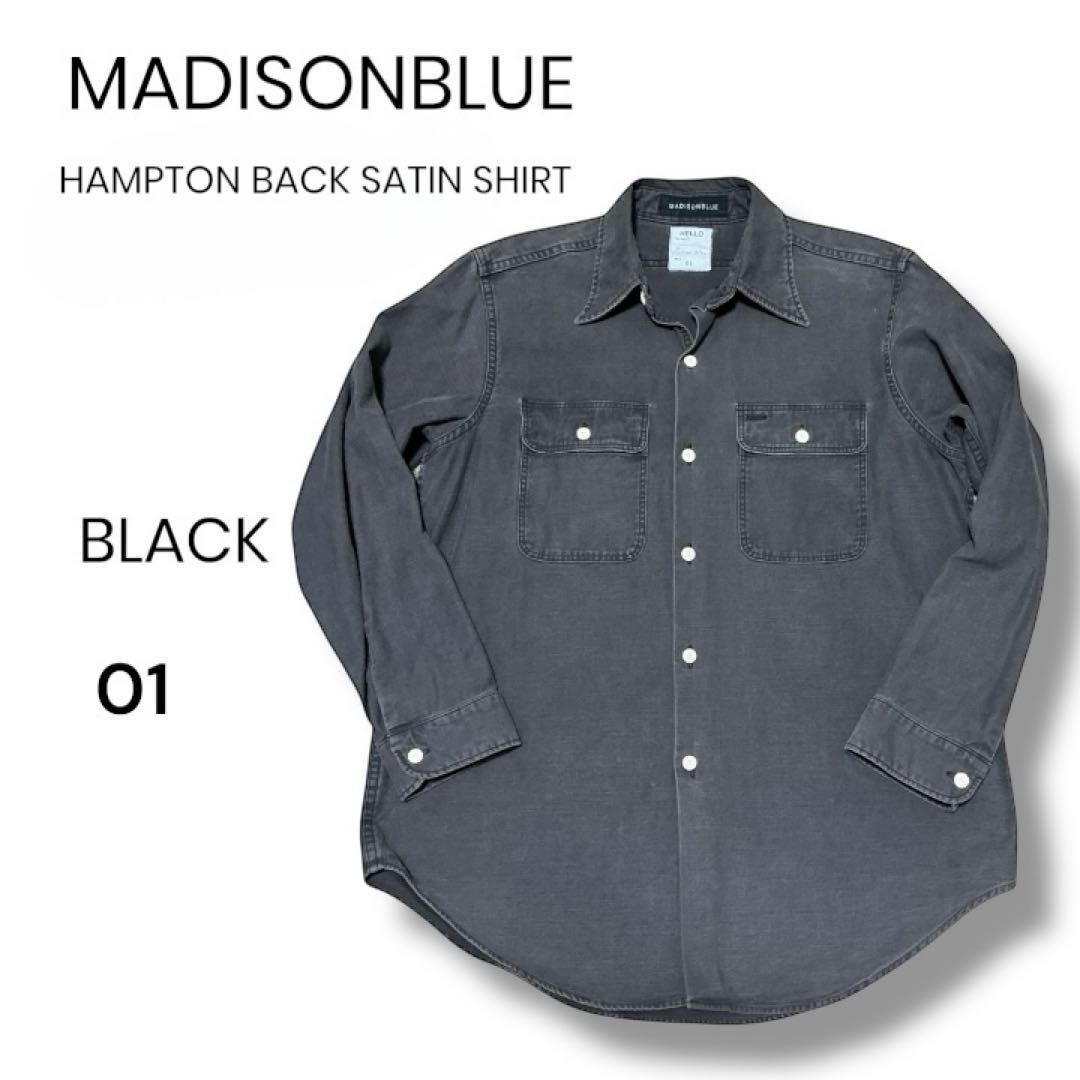 トップス MADISONBLUE HAMPTON BACK SATIN SHIRT 01