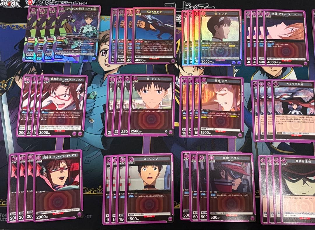 ユニオンアリーナ エヴァ 紫 ガイウスデッキ 調整パーツ付き AP付き