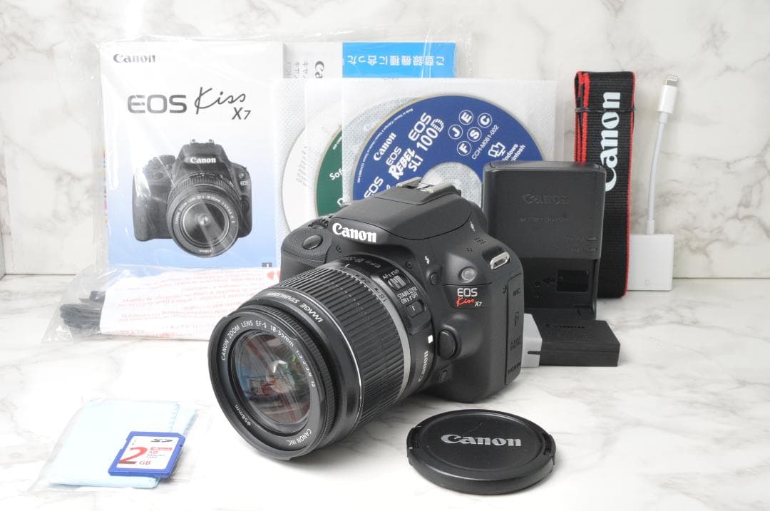 美品❣️Canon EOS Kiss X7⭐️スマホ転送 一眼レフカメラ キヤノン