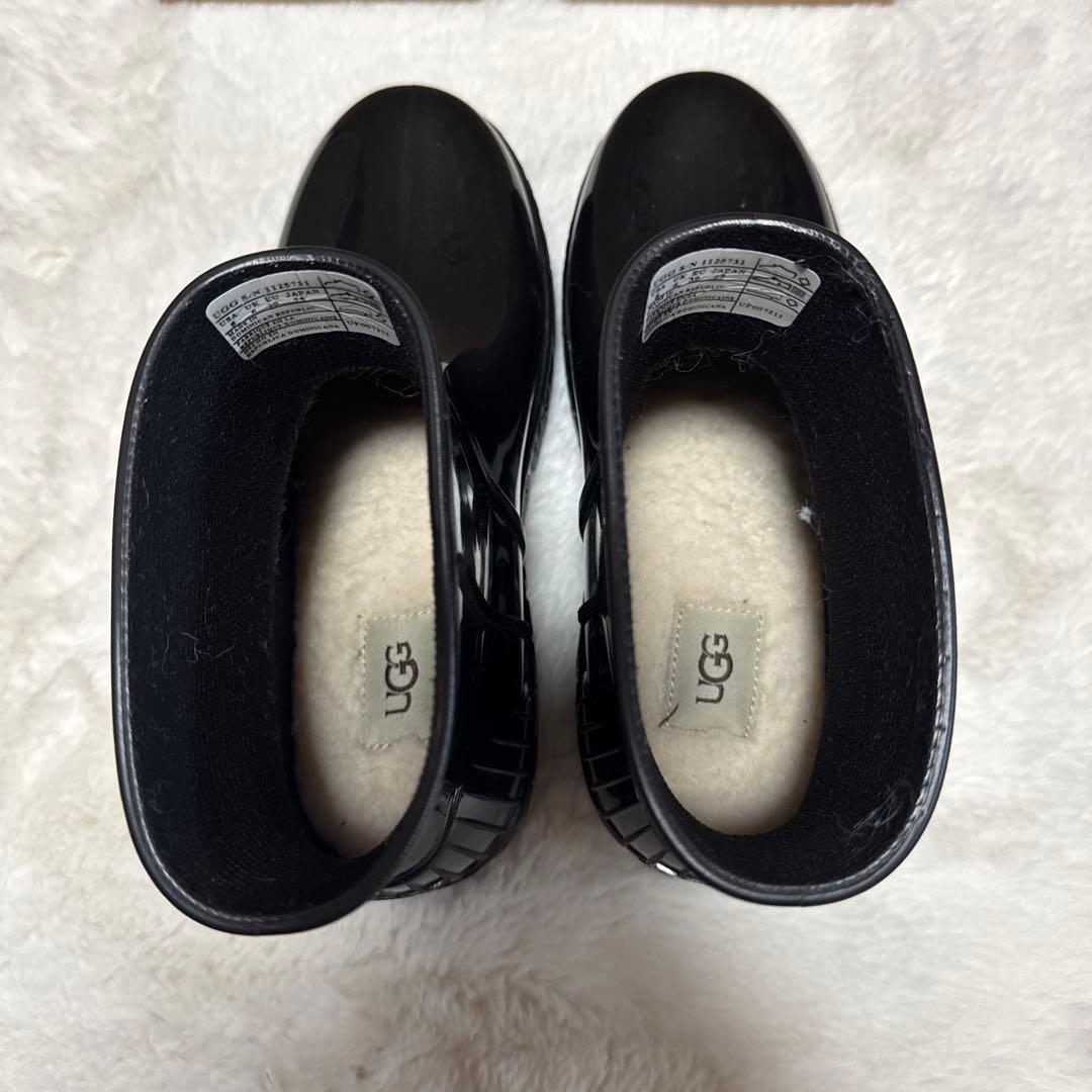 UGG アグ　ブーツ　レインブーツ　ブラック　25cm