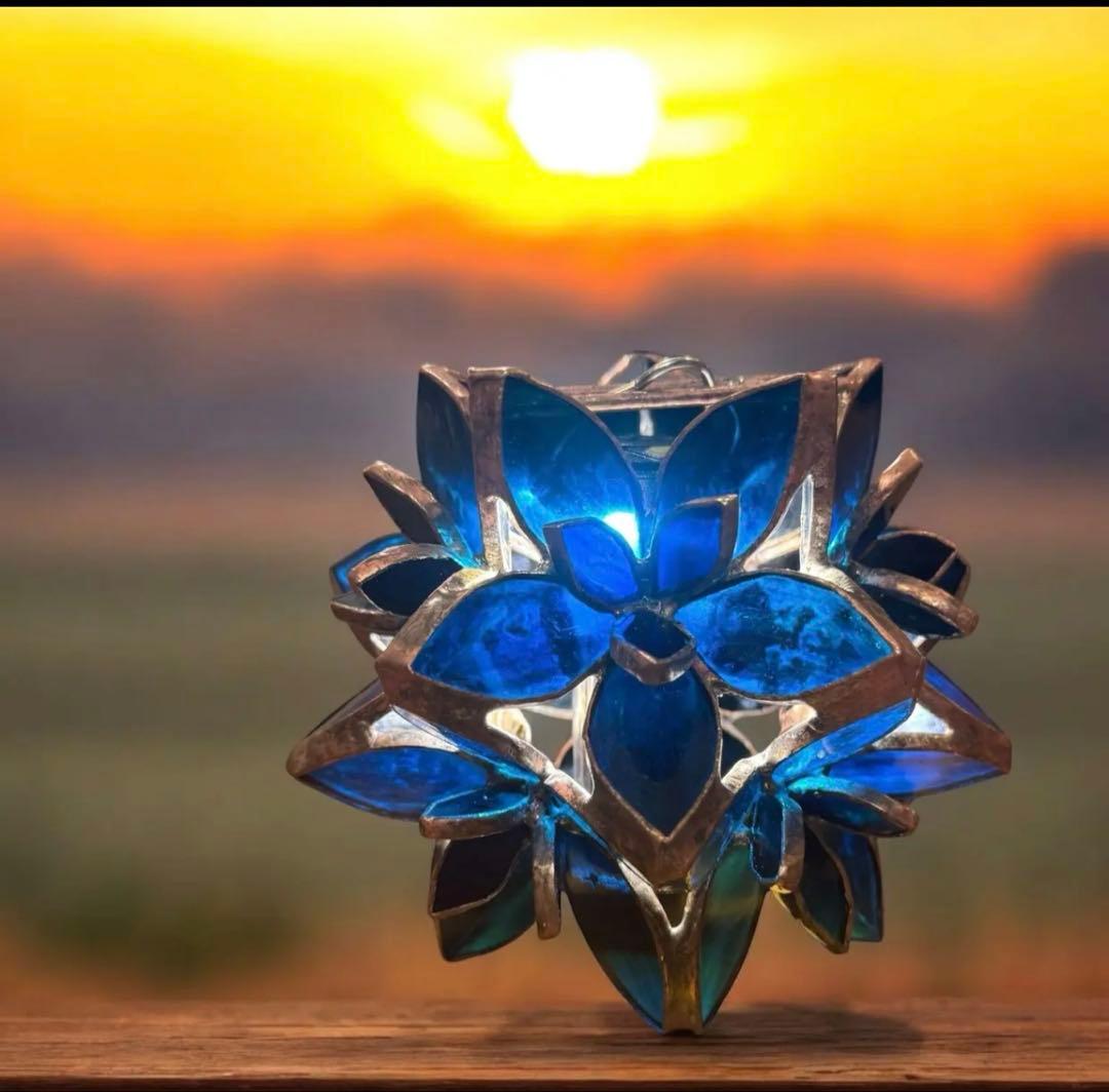 SAKURAシェード スカイブルー 802PRODUCTS ステンドグラス