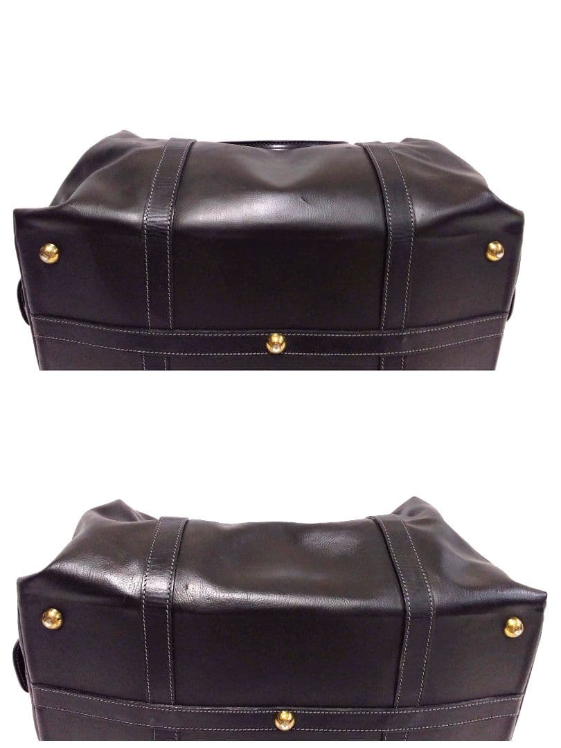 【希少】Burberry バーバリー　ボストンバッグ　ノバチェック　黒　大容量