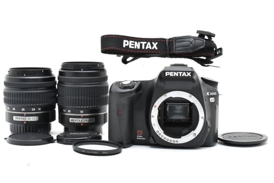 ■ 美品 ■ PENTAX K100D ダブルレンズ《S数10538枚》動作良好