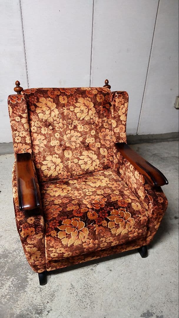 s*6様 カリモク金華山織風　1人掛けソファ②