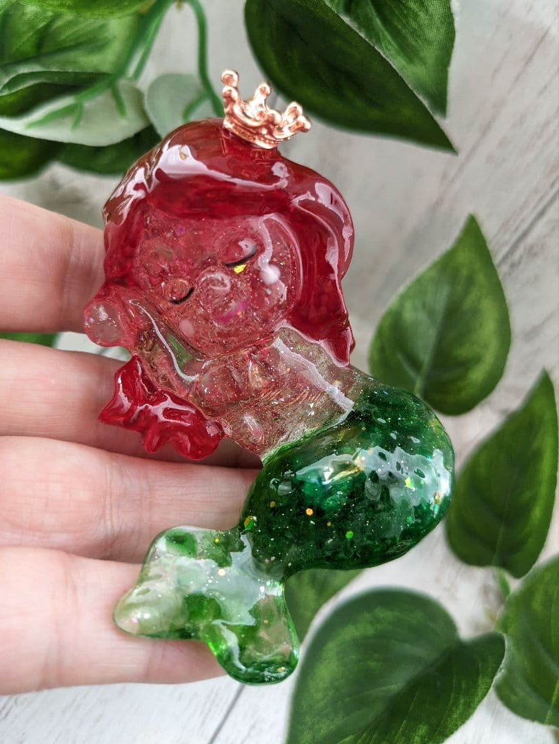 【やま】ひまわりカラーのお花ちゃん形オルゴナイト☆他８点