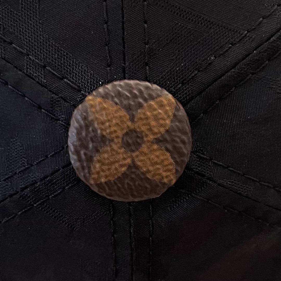 美品 ルイヴィトン キャップ LV ゲットレディー ブラック モノグラム 帽子
