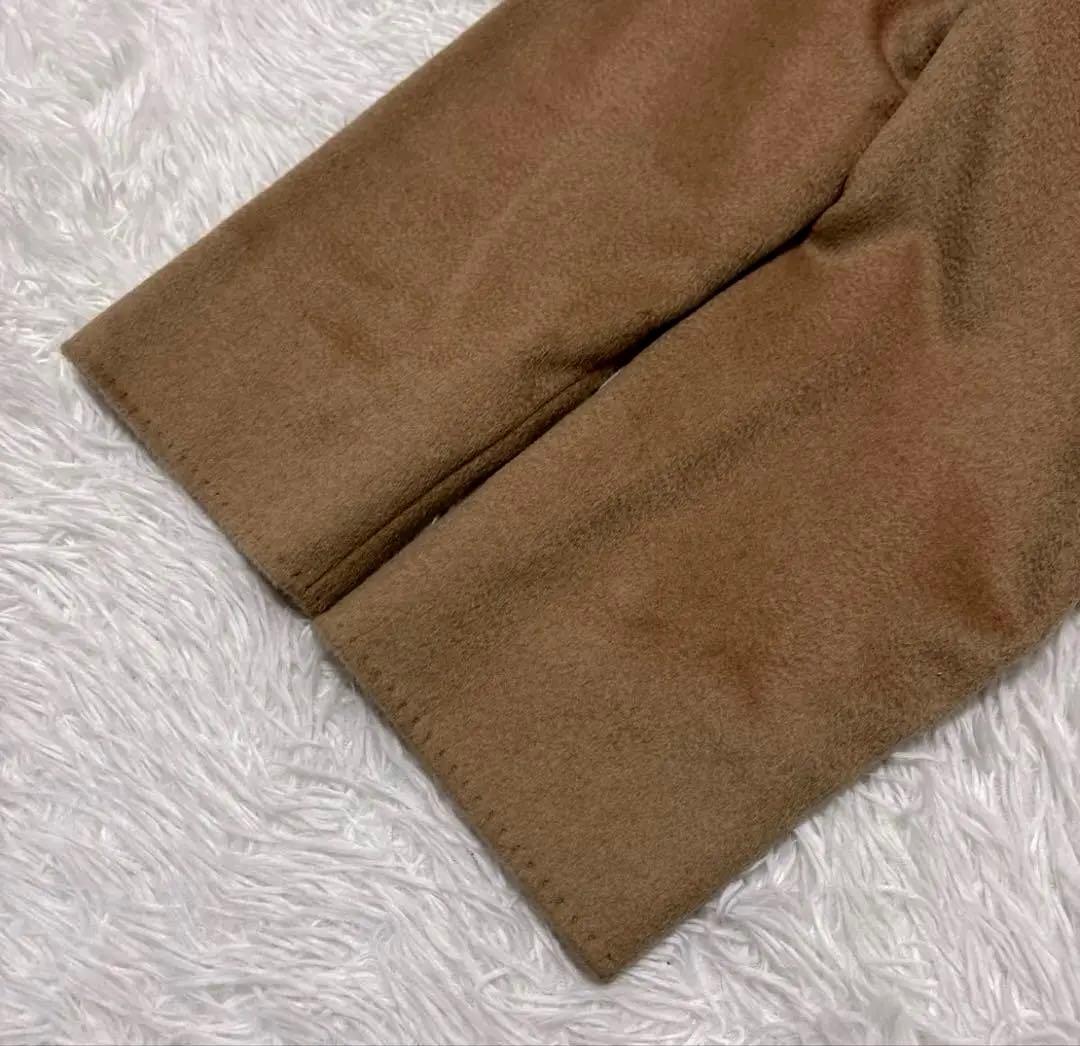 Max Mara 白タグ キャメル100% ロング チェスターコート 36
