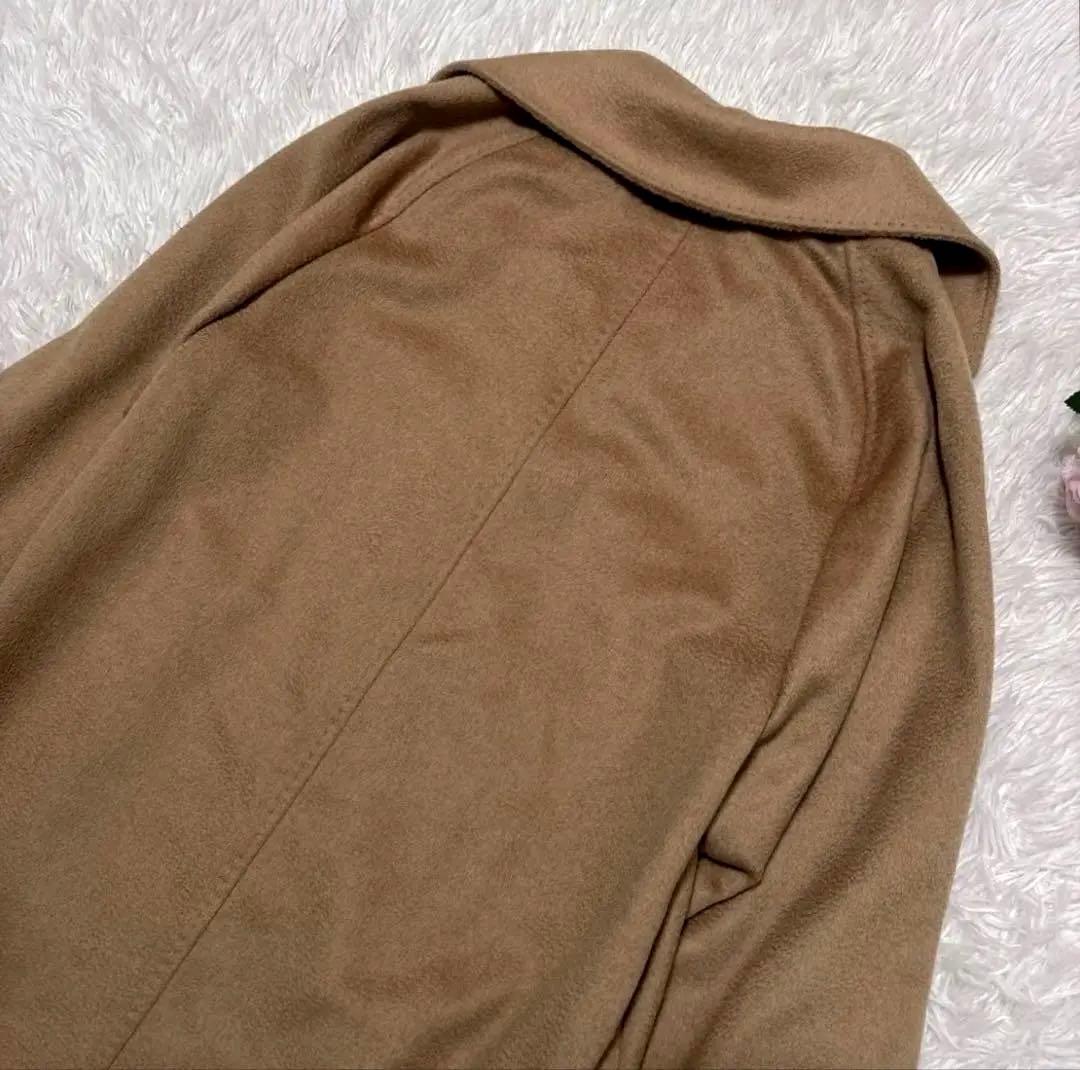 Max Mara 白タグ キャメル100% ロング チェスターコート 36
