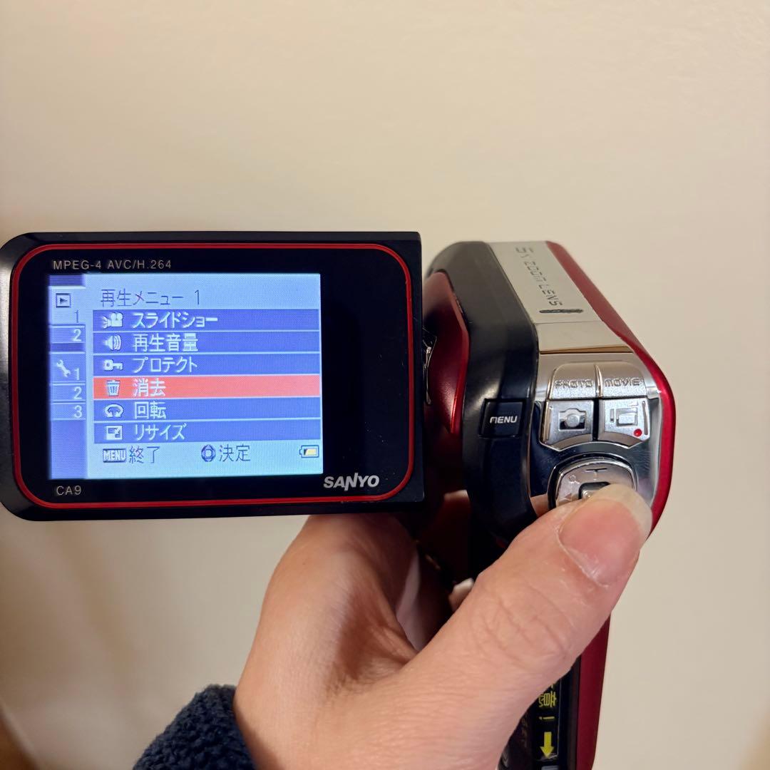 人気 希少 レア SANYO Xacti DMX-CA9 レッド ザクティ