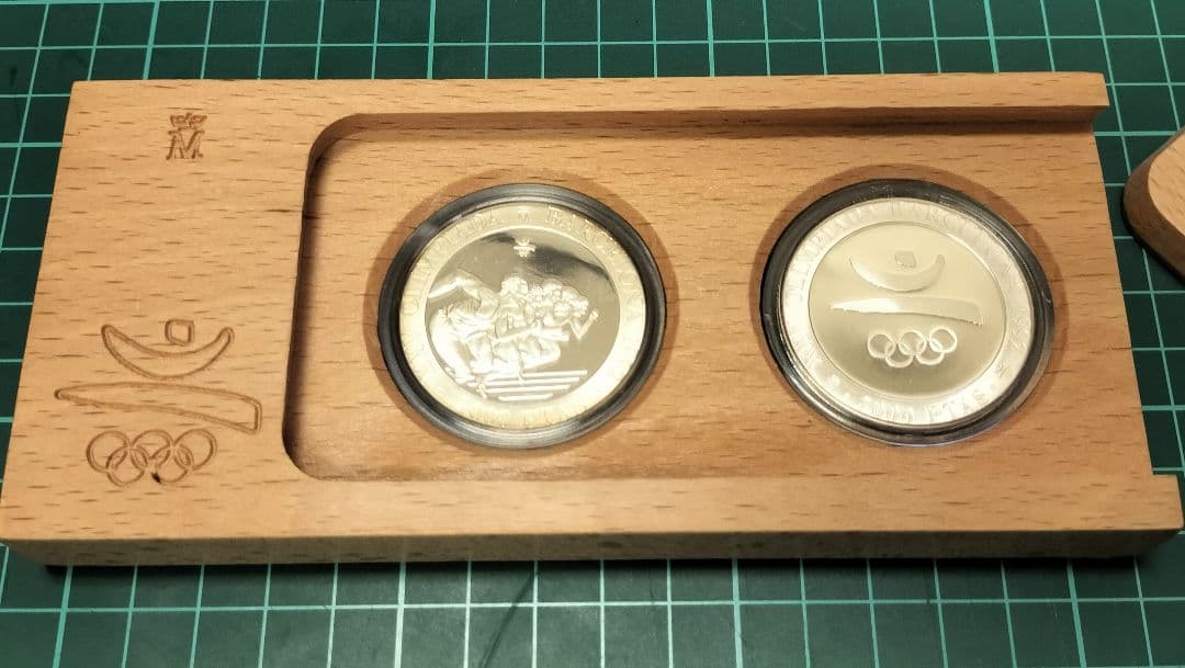 1992年 バルセロナオリンピック記念銀貨2000ペセタ×２枚