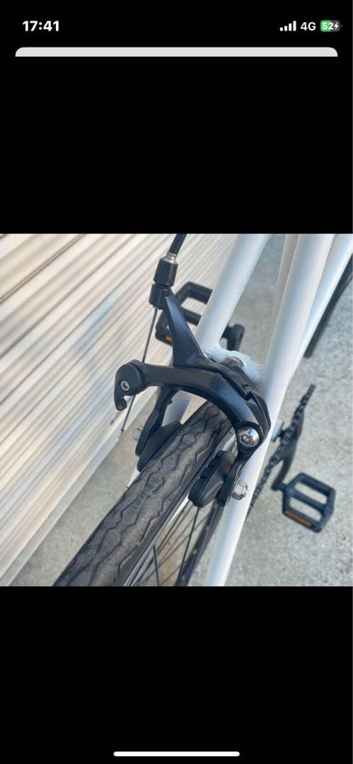 シングルギア ピストバイク 700C ホワイト