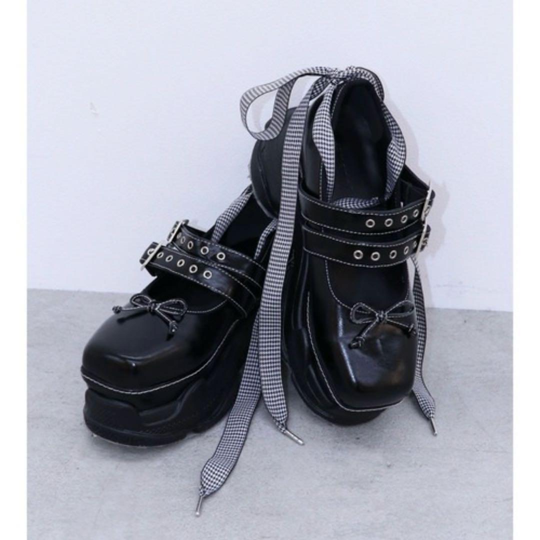 jouetie 厚底スニーカーソールバレエシューズ