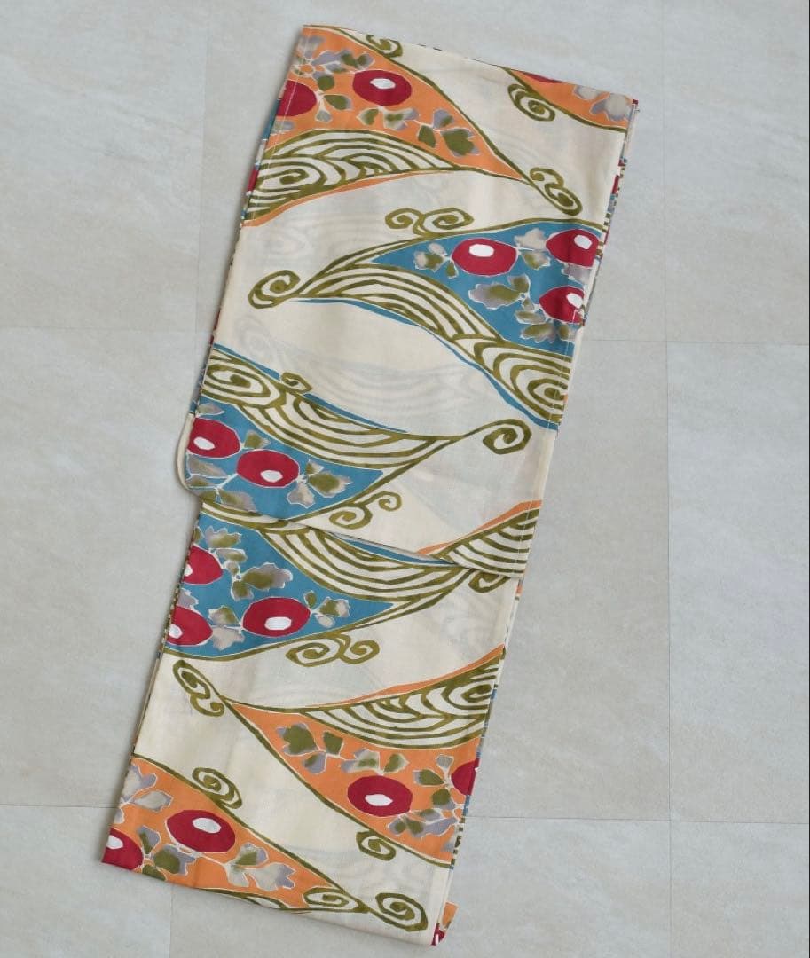 【utatane】浴衣+帯+下駄セット　新品未使用品ニコアンティーク