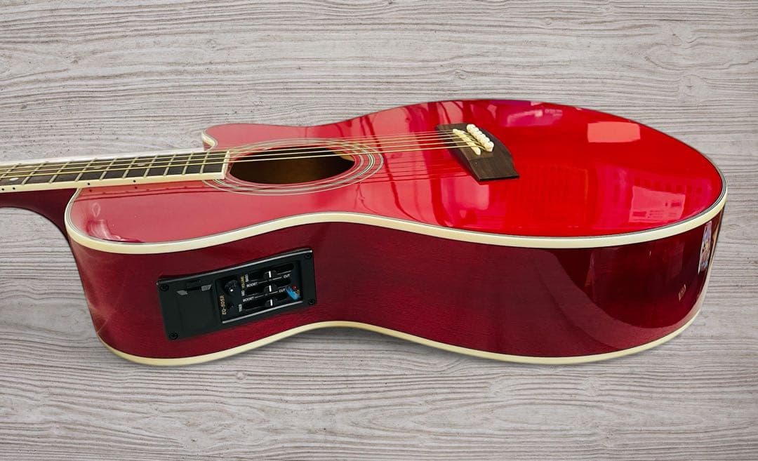 （美品）Juno EA-50C エレアコ ワインレッド色