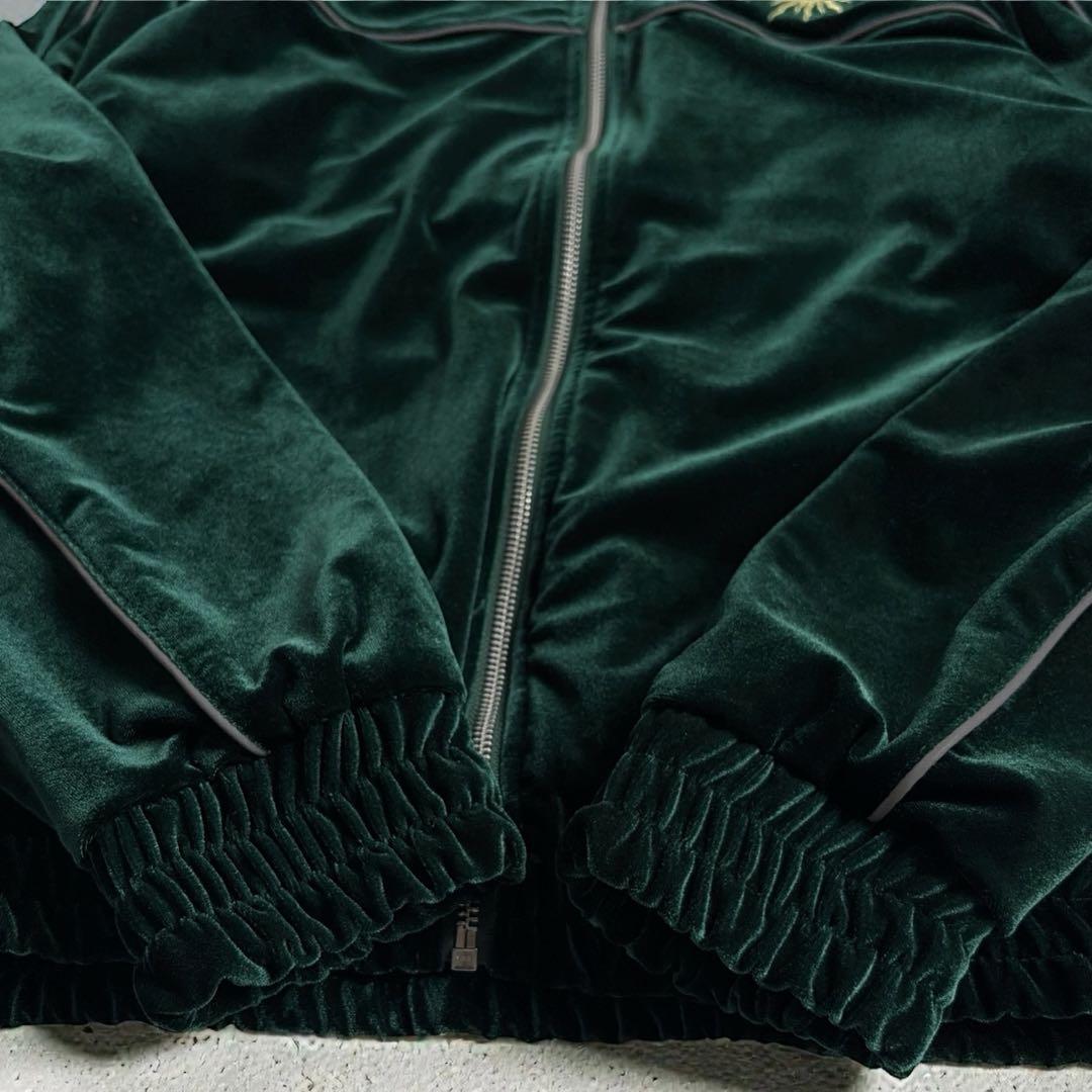 極美品 JTPT 伊藤裕樹 ベロア セットアップ RIZIN L 緑 太陽刺繍