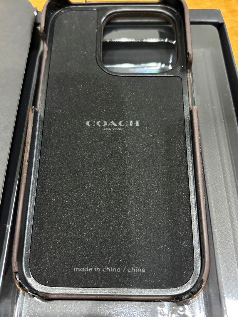iPhone 14pro 256GB ディープパープル　coach ケース
