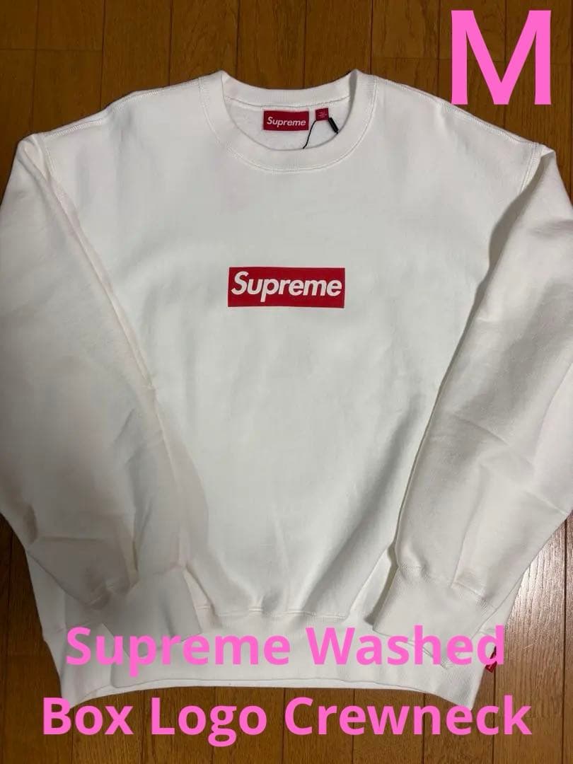 トップス Supreme Washed Box Logo Crewneck \