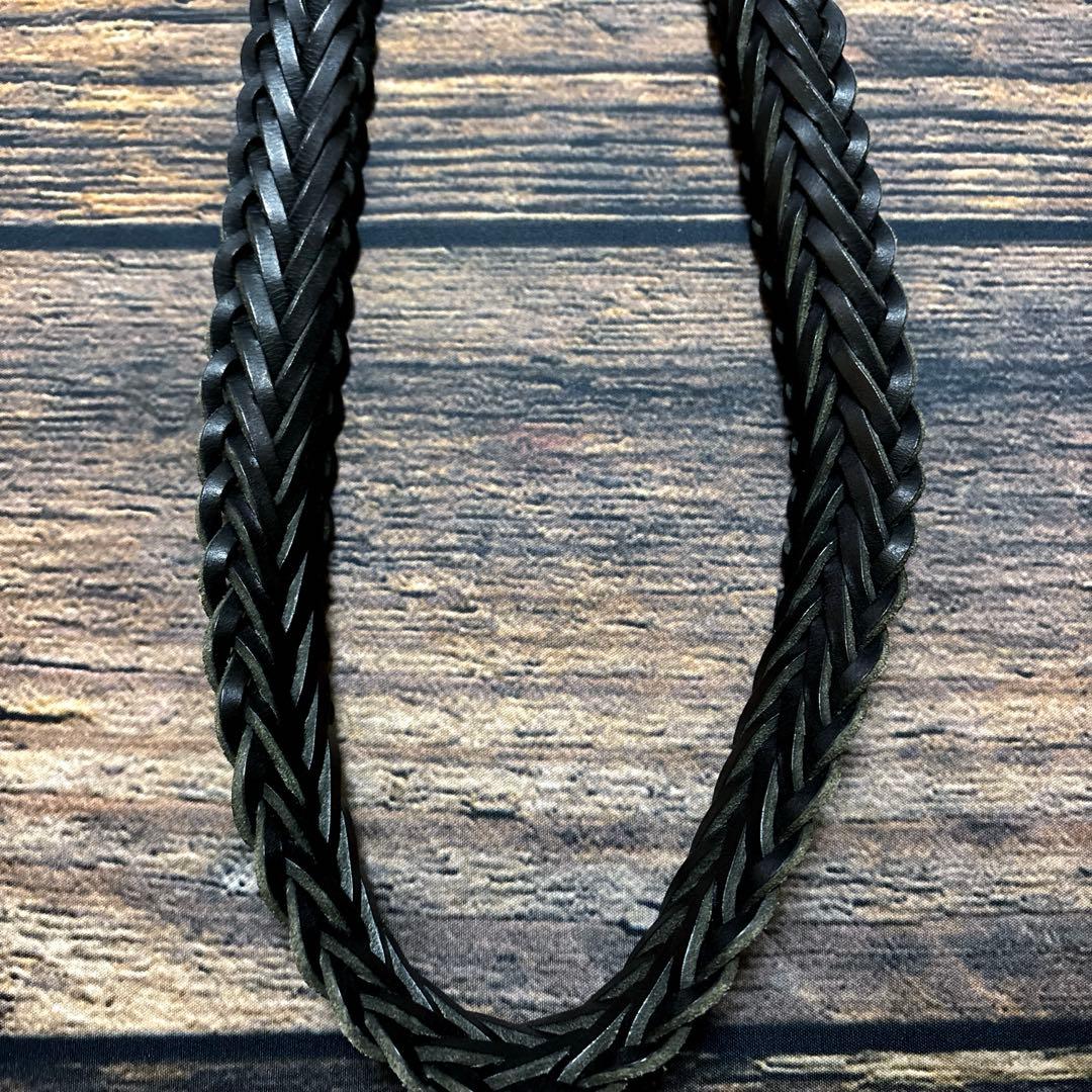 小物 WHITEHOUSECOX / leather mesh belt