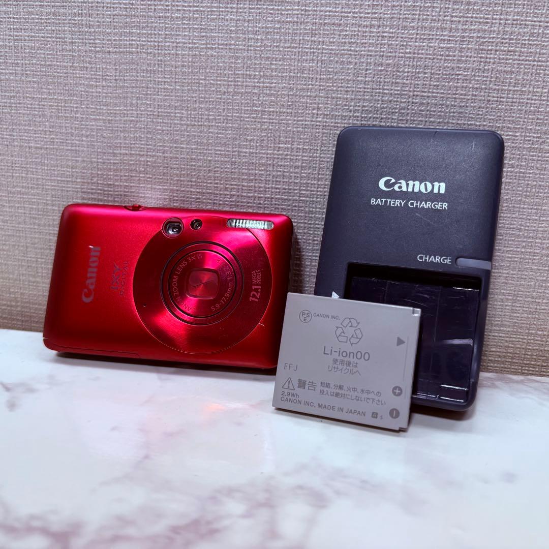 Canon IXY DIGITAL 210IS キャノン デジタルカメラ レッド