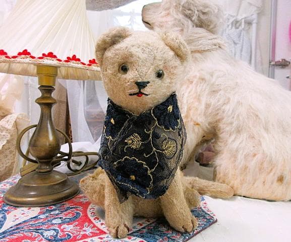 アンティークベア　JPM　猫　フランス　☆ヴィンテージ　テディベア