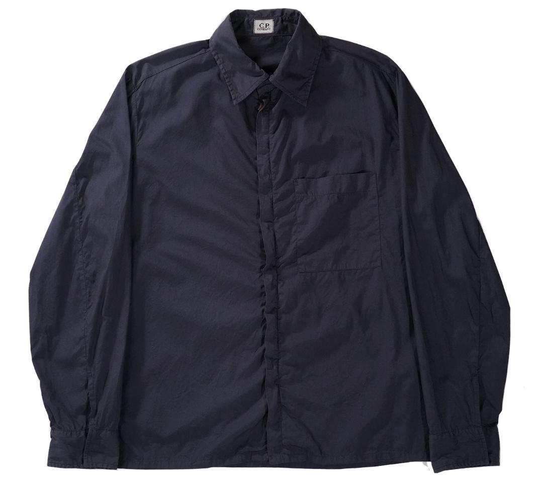 2001SS C.P.COMPANY コットン ジップシャツ ネイビー 4