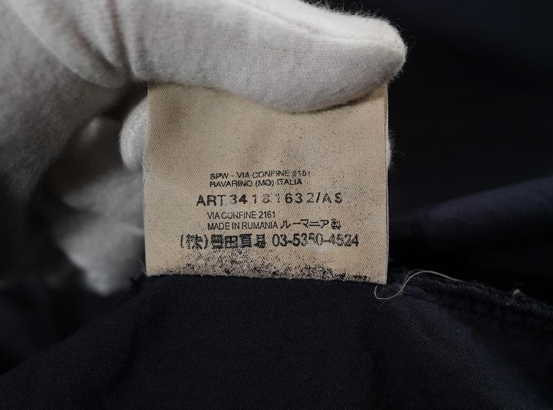 2001SS C.P.COMPANY コットン ジップシャツ ネイビー 4