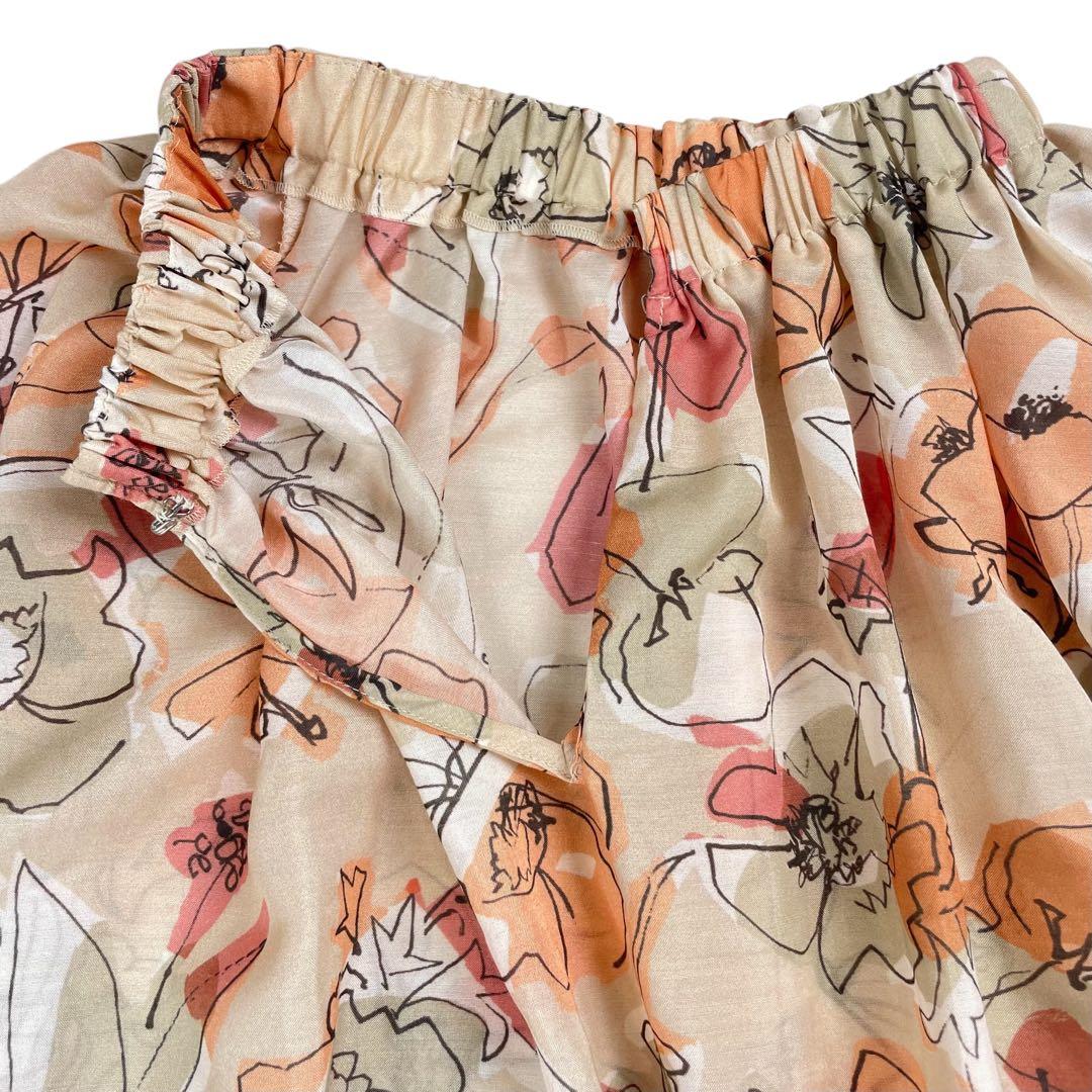 美品 トゥモローランド 24SS 近年 ピオニープリントブラウス 定価2.3万