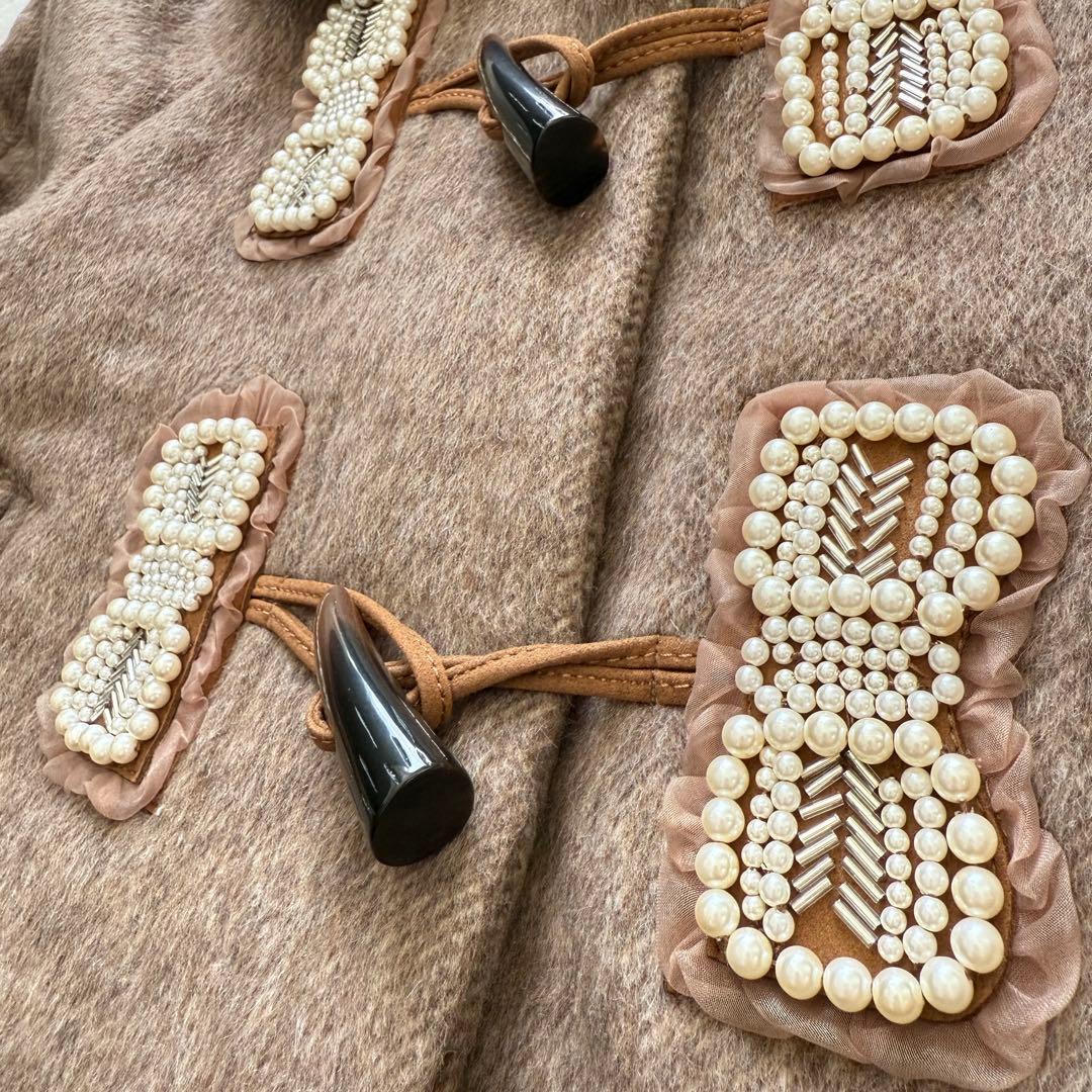 新品✨ フランシュリッペ とっておきミニ ダッフルコート 茶 パール