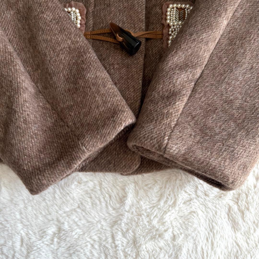 新品✨ フランシュリッペ とっておきミニ ダッフルコート 茶 パール