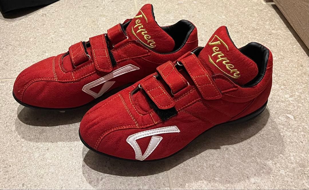 【新品未使用】TEPPEN 野球スパイク 赤 26cm ベルト式 軽量モデル