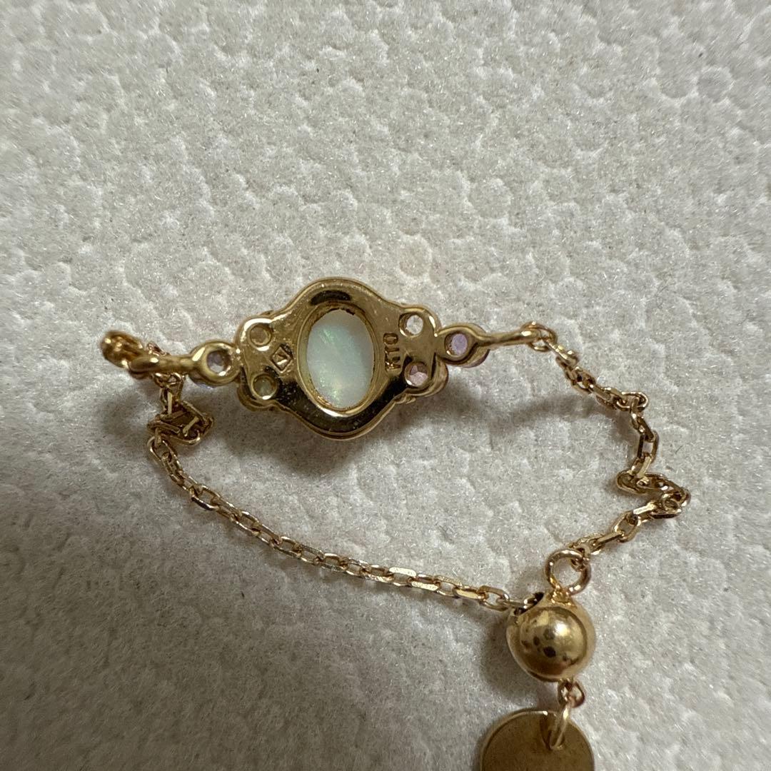 v*n様 ヴァンドーム青山 10Kイエローゴールドオパール チェーンリング