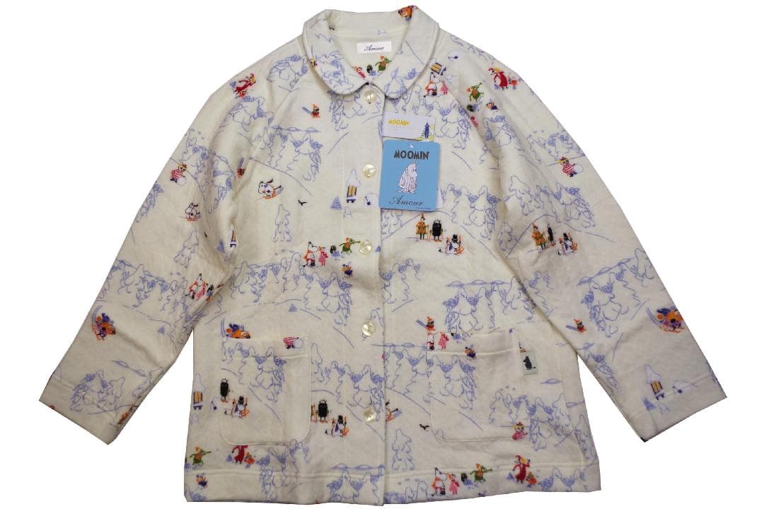 【新品】ムーミンMOOMIN/アムール　秋冬物中綿いりパジャマ（L)②