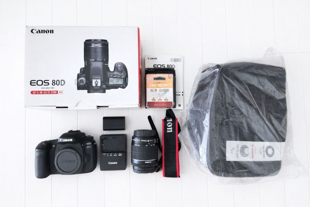 【五輪記念品＆金スト付】EOS80D EF-S18-55IS STMレンズキット