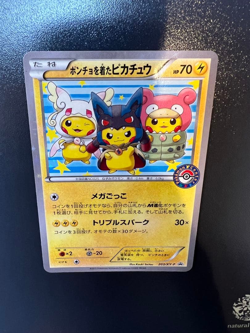 ポンチョを着たピカチュウ