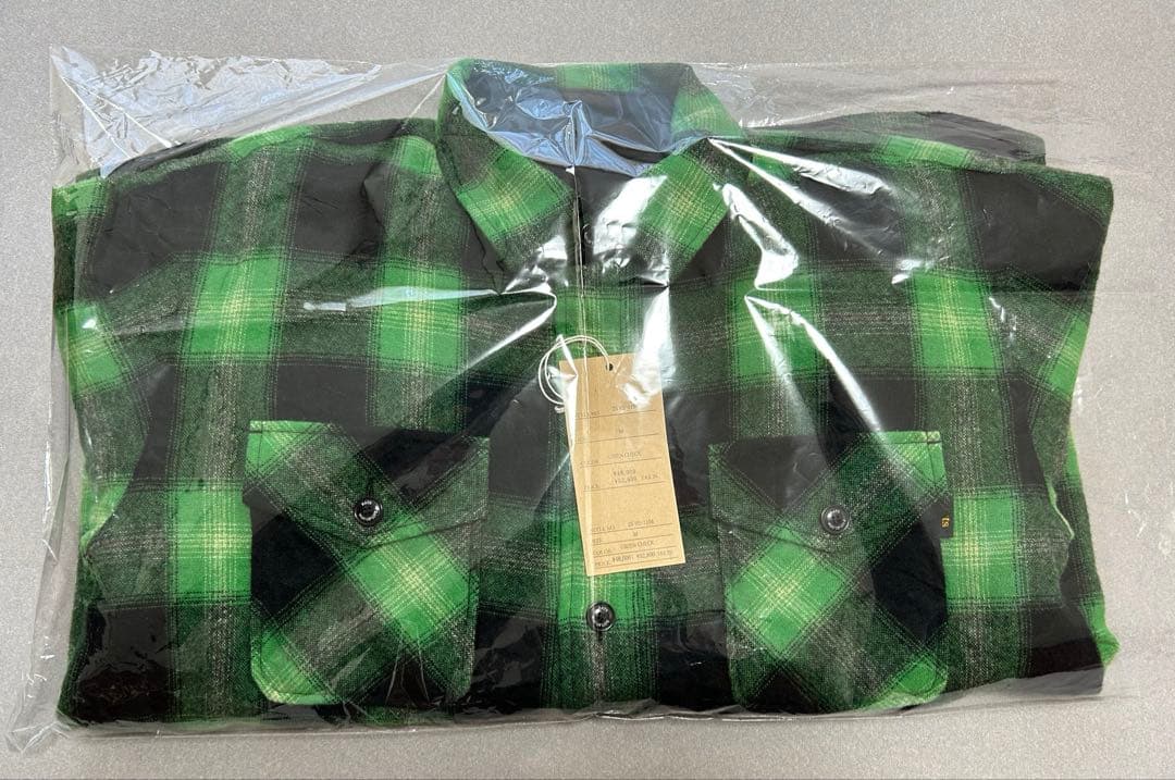 トップス RATS WOOL CHECK SHIRT JKT M