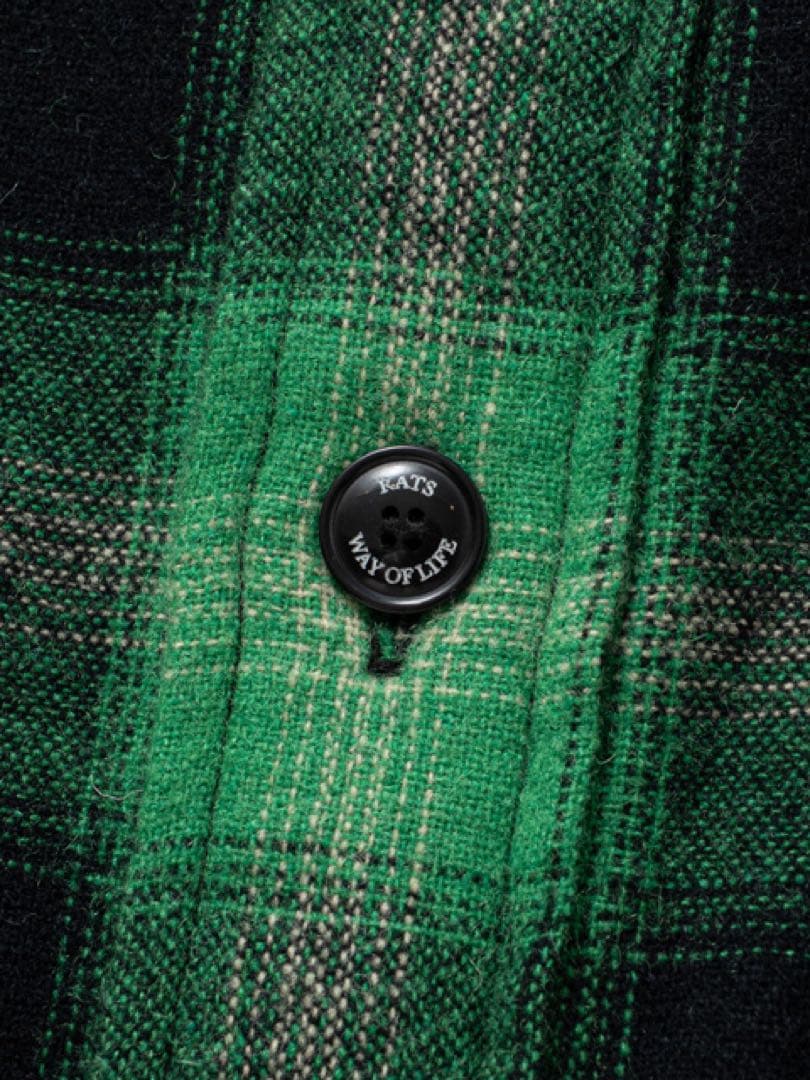 トップス RATS WOOL CHECK SHIRT JKT M