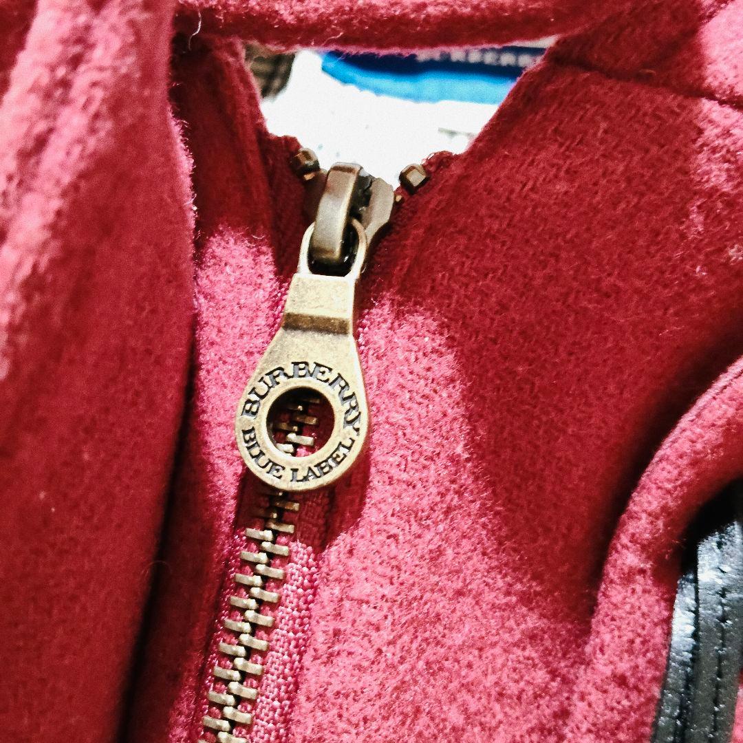 人気 バーバリー ブルーレーベル ダッフルコート ショート丈 ノバチェック