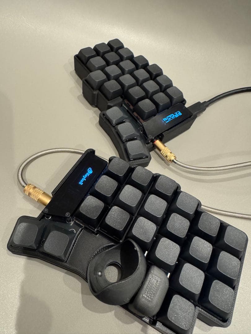 【新品】keyball44 完成品　動作確認済み　スモークアクリル　付属品付き