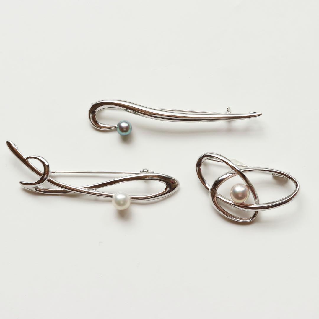m*i様 シルバー 本真珠 ブローチ 3個 セット ★402
