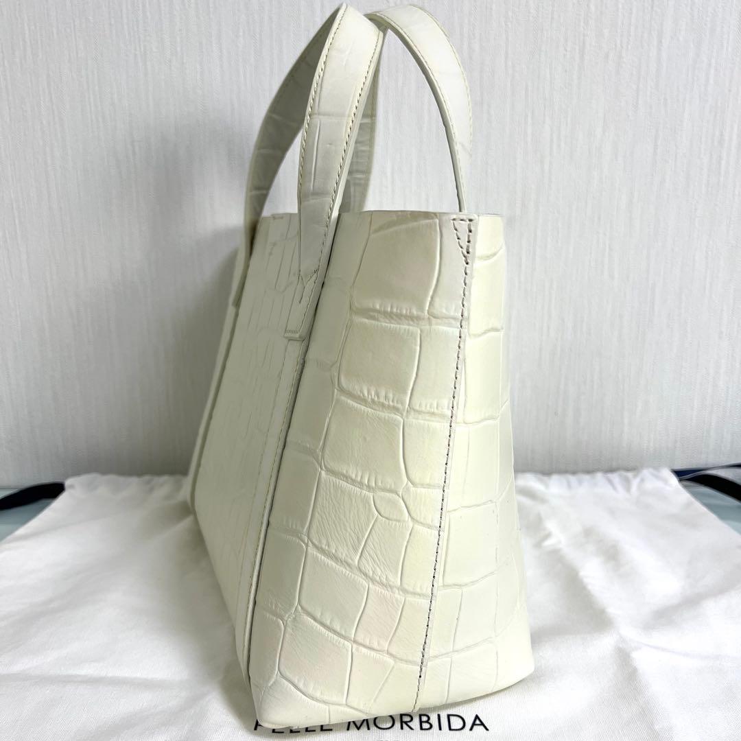『未使用級』PELLE MORBIDA ペッレモルビダ　クロコ型押し　トート