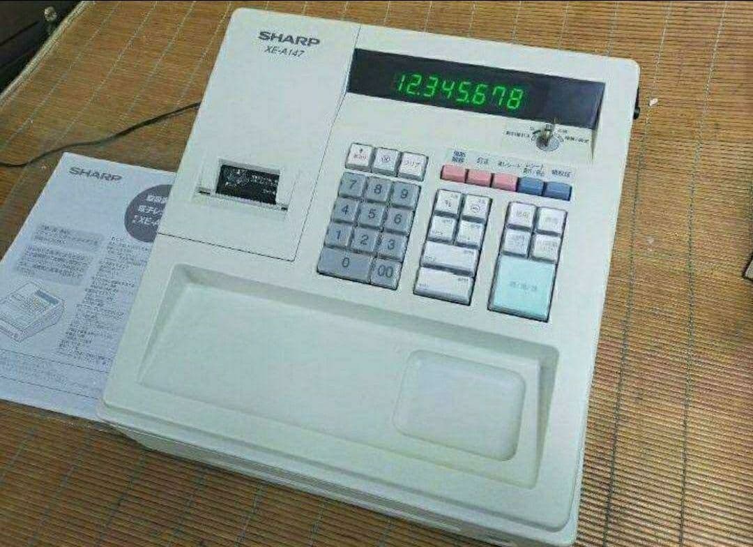 シャープレジスター　XE-A147　PC連携売上管理フル設定無料　292909