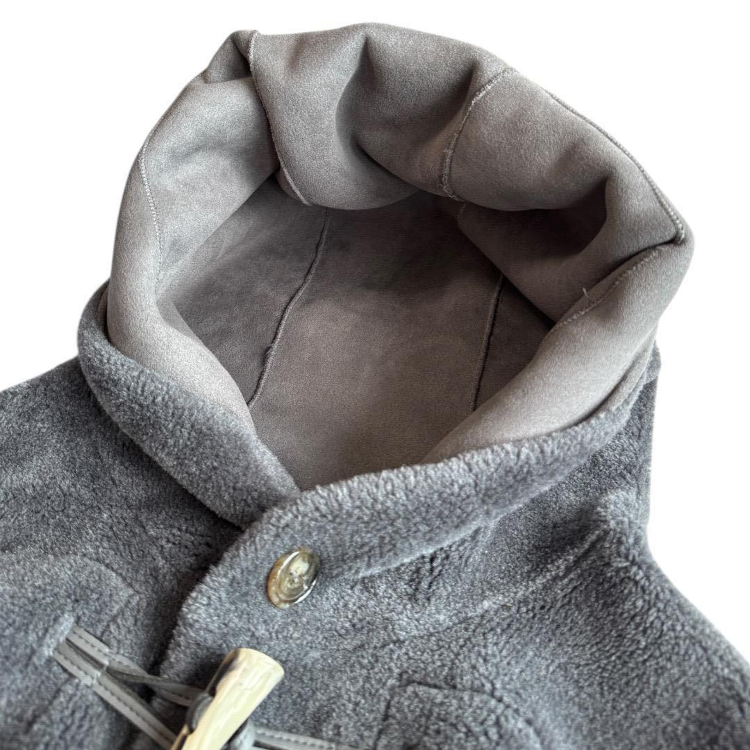 22AW FURFUR ボアダッフルコート ロング フーデッドコート グレー