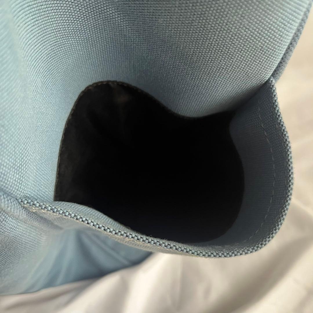 ✨未使用級✨　coach トートバッグ　キャンバス　レザー　淡い青色　メンズ