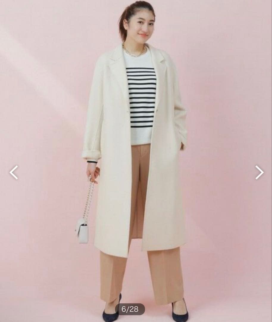 ウールリバーロングコート　23区　自由区　ICB