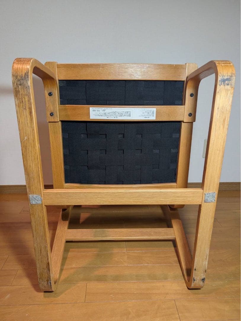 ■送料込■無印良品 リビングでもダイニングでもつかえるソファチェア オーク 椅子