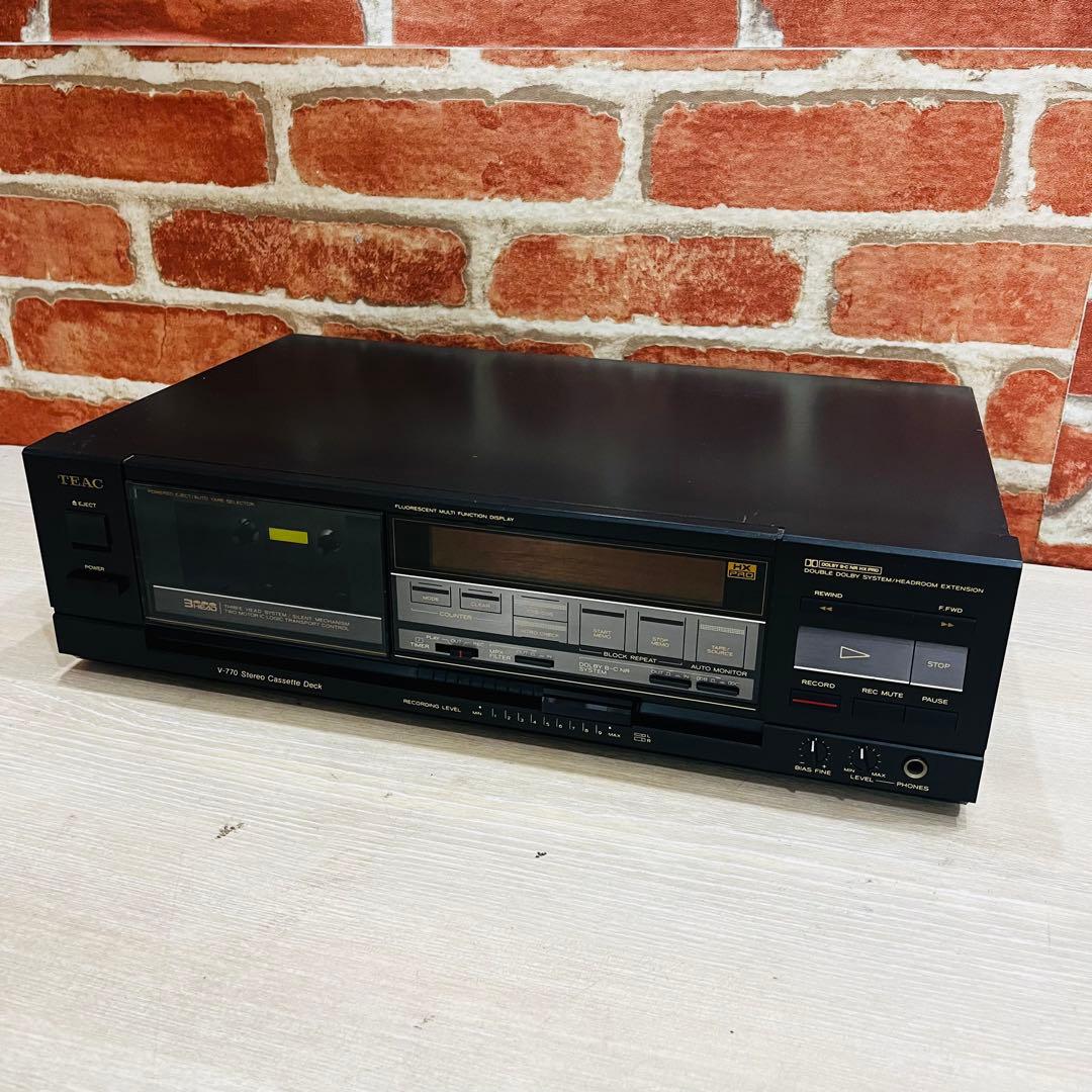 K3272【TEAK】カセットデッキ V-770（1986年発売）