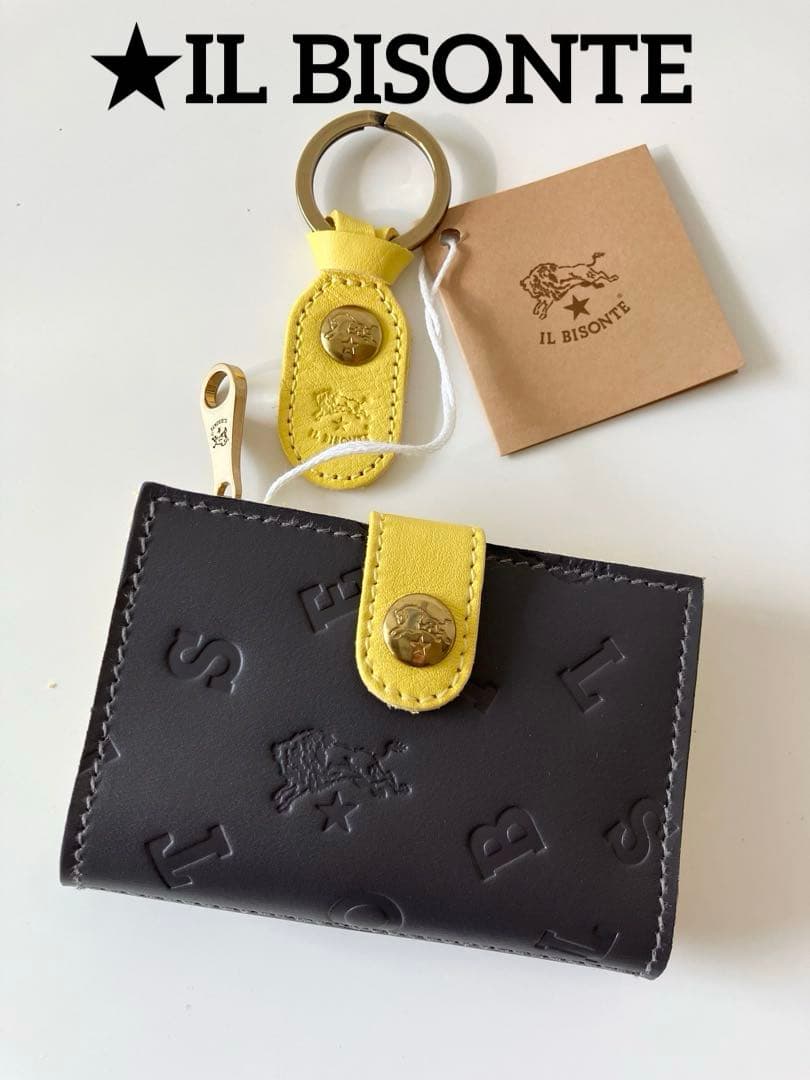 【未使用】IL BISONTEイルビゾンテ＊キーケースパース☆キーリング付