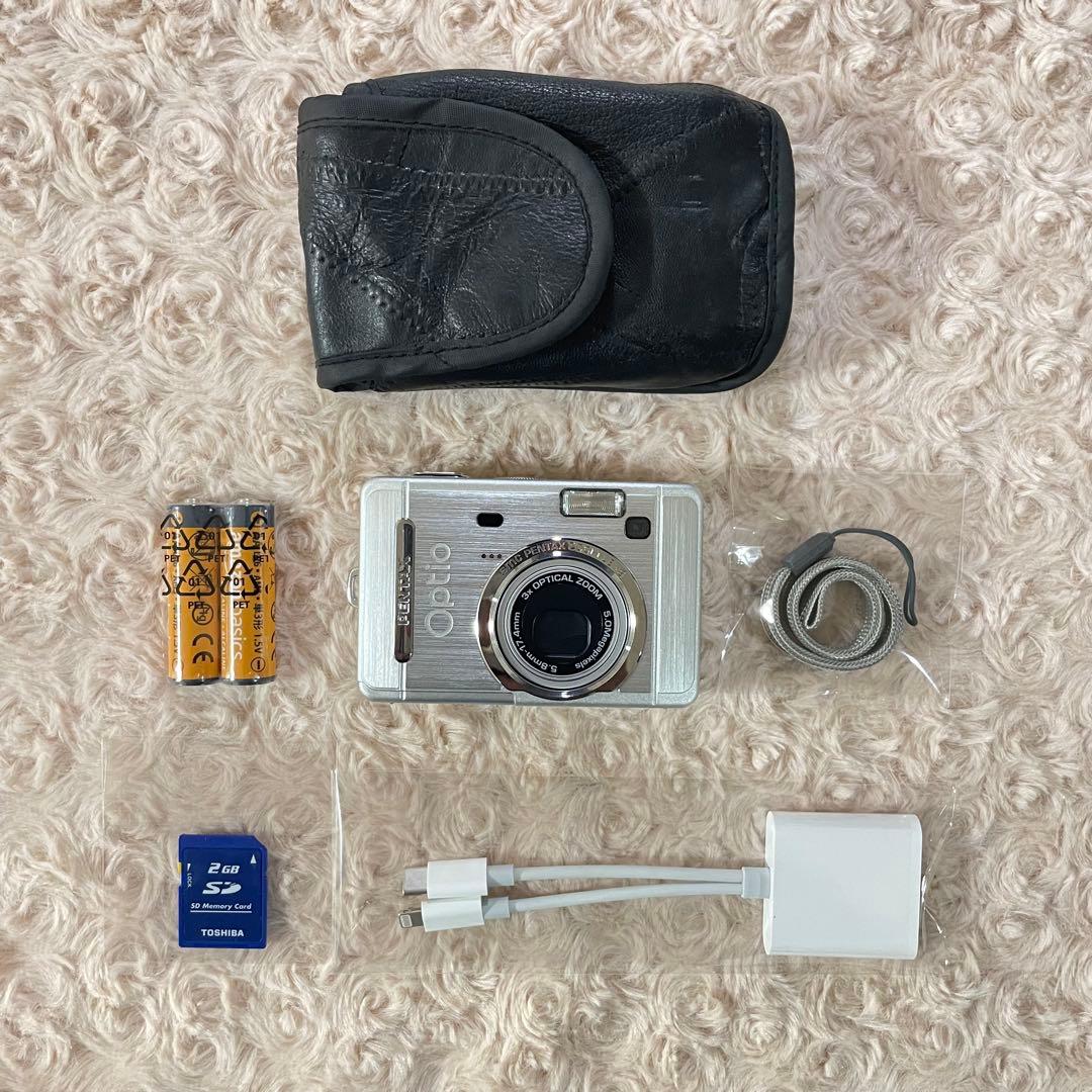 動作確認済✨PENTAX Optio s50✨スマホ転送OK 単三電池 可愛い♪