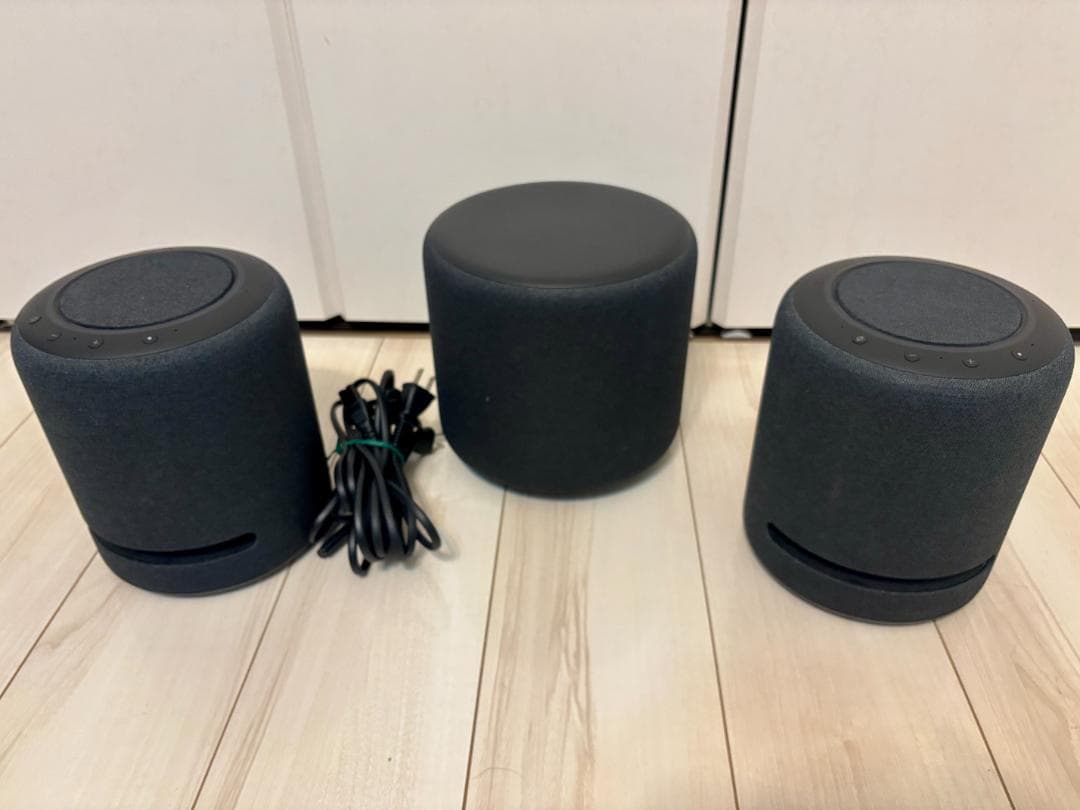 【セット商品】Amazon Echo Sub×１、Echo Studio × 2