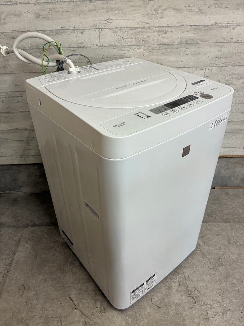 SHARP 全自動電気洗濯機 ES-G4E5-KW 2018年製